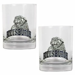 Buy ✔️ Great-American-Products Cocktail Glasses NCAA Pittsburgh Panthers Rocks Glass Set 😉