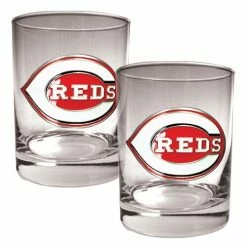 Top 10 ❤️ Great-American-Products Cocktail Glasses MLB Cincinnati Reds 2pc. Rocks Glass Set ✨