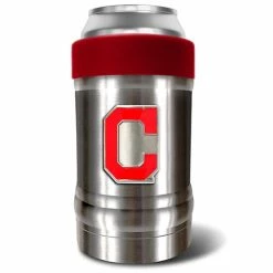 Best Pirce ❤️ Great-American-Products Koozie & Can Holders MLB Cleveland Guardians Vacuum Insulated Can Holder - Red 🔥