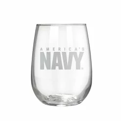 Buy 🎉 Great-American-Products Wine Glasses U.S. Navy Stemless Wine Glass 🎁