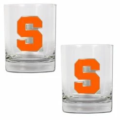 Top 10 😀 Great-American-Products Cocktail Glasses NCAA Syracuse Orange 2pc. Rocks Glass Set ⭐