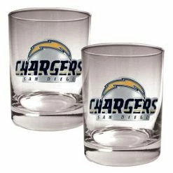 Flash Sale ✨ Great-American-Products Cocktail Glasses NFL San Diego Chargers 2pc. 14oz. Rocks Glass Set 🛒