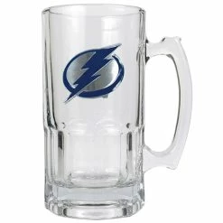 Best Pirce ⌛ Great-American-Products Mugs NHL Tampa Bay Lightning Glass Macho 32oz. Mug ❤️