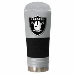 New 🛒 Great-American-Products Travel Cups NFL Oakland Raiders DRAFT Powder 🧥 Coated Stainless Steel Tumbler 🌟