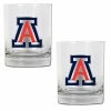Outlet 🤩 Great-American-Products Cocktail Glasses NCAA Arizona Wildcats 2pc. Rocks Glass Set 🔔