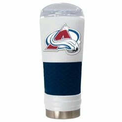 Outlet ⭐ Great-American-Products Travel Cups NHL Colorado Avalanche DRAFT Powder 🧥 Coated Steel Tumbler 🛒