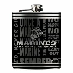 Deals ⌛ Great-American-Products Flasks U.S. Marines 6oz. Hip Flask ❤️