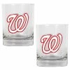 Buy 🛒 Great-American-Products Cocktail Glasses MLB Washington Nationals 2pc. Rocks Glass Set 😍