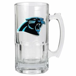 Promo 🔔 Great-American-Products Beer Glasses NFL Carolina Panthers 32oz. Macho Mug 👏