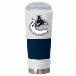 Outlet ✨ Great-American-Products Travel Cups NHL Vancouver Canucks DRAFT Powder 🧥 Coated Stainless Steel Tumbler 🔔