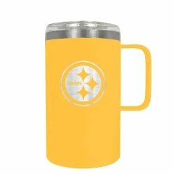 Buy ❤️ Great-American-Products Travel Cups Great American Products 18oz. Pittsburgh Steelers Hustle Mug 😀