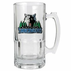 Outlet ✔️ Great-American-Products Beer Glasses NBA Minnesota Timberwolves Glass Macho Mug ⭐