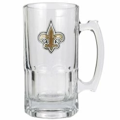 Promo ❤️ Great-American-Products Beer Glasses NFL New Orleans Saints 32oz. Macho Mug 🧨