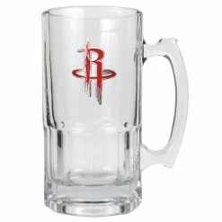 Budget 😀 Great-American-Products Mugs Great American Products NBA Houston Rockets Glass Macho Mug ✔️