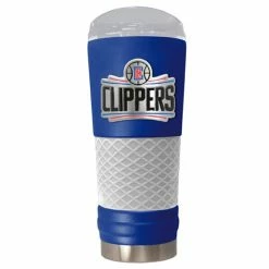 Outlet 🧨 Great-American-Products Travel Cups NBA Los Angeles Clippers DRAFT Powdered 🧥 Coated Steel Tumbler 🔔