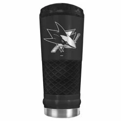 Discount 😀 Great-American-Products Travel Cups NHL San Jose Sharks Powder 🧥 Coated Insulated Steel Tumbler 🔔
