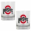 Outlet 😀 Great-American-Products Cocktail Glasses NCAA Ohio State Buckeyes 2pc. Rocks Glass Set 🌟