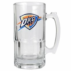 New 😉 Great-American-Products Mugs Great American Products NBA Oklahoma City Thunder Glass Macho Mug ⭐