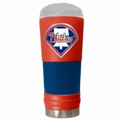 Best Pirce 🤩 Great-American-Products Travel Cups MLB Philadelphia Phillies DRAFT Powder 🧥 Coated Steel Tumbler 👍
