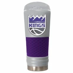 Cheap 🌟 Great-American-Products Travel Cups NBA Sacramento Kings DRAFT Powdered 🧥 Coated Steel Tumbler 😀