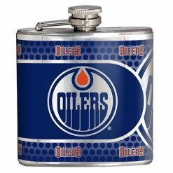 Best Pirce ⭐ Great-American-Products Flasks NHL Edmonton Oilers Stainless Steel Flask 🥰