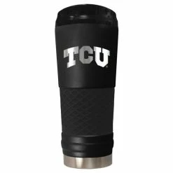 Hot Sale 👏 Great-American-Products Travel Cups NCAA TCU Horned Frogs Powder 🧥 Coated Stainless Steel Tumbler ⌛