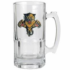 Brand new 🛒 Great-American-Products Mugs Great American Products NHL Florida Panthers Glass Macho Mug ⭐