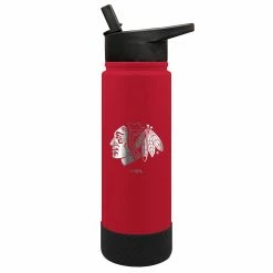 Budget 💯 Great-American-Products Water Bottles Great American Products 24oz. Jr. Chicago Blackhawks Water Bottle ❤️