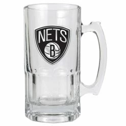 Top 10 😉 Great-American-Products Mugs NBA Brooklyn Nets Glass Macho Mug ⌛