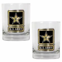 Cheapest 👍 Great-American-Products Cocktail Glasses U.S. Army 2pc. Rocks Glass Set 🤩