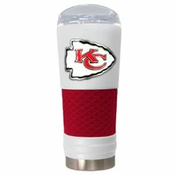 Best deal ✨ Great-American-Products Travel Cups NFL Kansas City Chiefs DRAFT Powder 🧥 Coated Steel Tumbler 👏