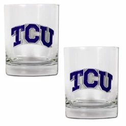 Coupon 🔔 Great-American-Products Cocktail Glasses NCAA Texas Christian Horned Frogs Rocks Glass Set 🔥