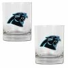 Top 10 🔔 Great-American-Products Cocktail Glasses NFL Carolina Panthers 2pc. 14oz. Rocks Glass Set ✨