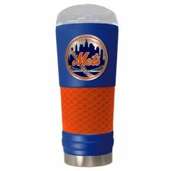 Wholesale ⭐ Great-American-Products Travel Cups MLB New York Mets DRAFT Powder 🧥 Coated Stainless Steel Tumbler ✔️