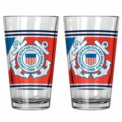Outlet 🔔 Great-American-Products All Purpose Glasses U.S. Coast Guard Pint Glass Set 🌟