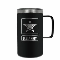 Budget 😉 Great-American-Products Travel Cups U.S. Army 18oz. Hustle Travel Mug - Black 🎁