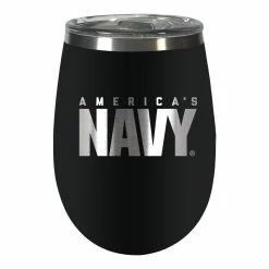 Best Pirce 🌟 Great-American-Products Wine Glasses U.S. Navy Stealth Wine Tumbler 🥰