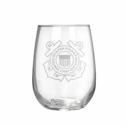 Top 10 🥰 Great-American-Products Wine Glasses U.S. Coast Guard Stemless Wine Glass 👍