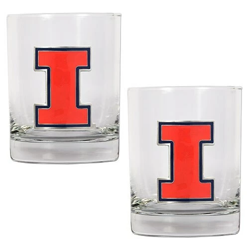 New π€© Great-American-Products Cocktail Glasses NCAA Illinois Fighting Illini 2pc. Rocks Glass Set π 1 New π€© Great-American-Products Cocktail Glasses NCAA Illinois Fighting Illini 2pc. Rocks Glass Set π