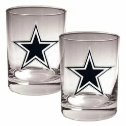 Coupon ✨ Great-American-Products Cocktail Glasses NFL Dallas Cowboys 2pc. 14oz. Rocks Glass Set 💯