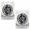 Promo ⌛ Great-American-Products Cocktail Glasses U.S. Army Silver Emblem Rocks Glass Set 😍