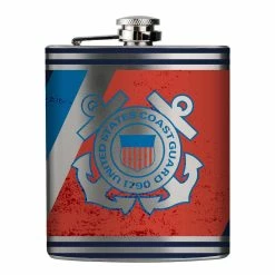 Wholesale 😀 Great-American-Products Flasks U.S. Coast Guard 6oz. Hip Flask ❤️