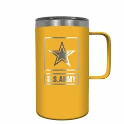 New 🎉 Great-American-Products Travel Cups U.S. Army 18oz. Hustle Travel Mug - Yellow 🎉