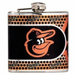 Best Sale 💯 Great-American-Products Flasks MLB Baltimore Orioles 6oz Stainless Steel Flask 🔥