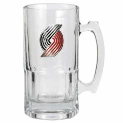 Buy ✨ Great-American-Products Mugs NBA Portland Trail Blazers Glass Macho Mug 👏