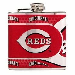 Cheapest 😉 Great-American-Products Flasks MLB Cincinnati Reds 6oz Stainless Steel Flask ✔️