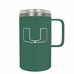 New 💯 Great-American-Products Travel Cups Great American Products 18oz. Miami Hurricanes Hustle Mug 👍