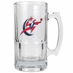 Promo ⌛ Great-American-Products Mugs NBA Washington Wizards Glass Macho 32oz. Mug ✔️