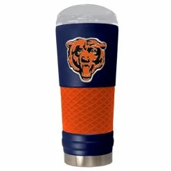 Best Pirce 👍 Great-American-Products Travel Cups NFL Chicago Bears DRAFT Powder 🧥 Coated Stainless Steel Tumbler ✔️