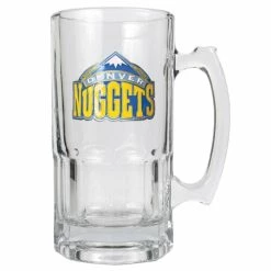 Deals ❤️ Great-American-Products Mugs Great American Products NBA Denver Nuggets Glass Macho Mug 🎉